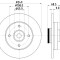 Disc frana CITROEN C4 I (LC) (2004 - 2011) RINGER 0950004266