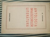 B. Jordan ANTOLOGIA INVATATORILOR IN LITERATURA, ed. princeps, cu dedicatie si autograf, 1929, Alta editura