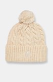 Kangol caciula POMPOM culoarea bej, din tesatura neteda, K4460SM.CH120