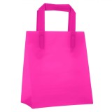 Sacoșă Cadou Plastic, Fucsia, Dimensiuni 24x12x30cm, Oem