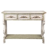 Cumpara ieftin Consola lemn multicolor vintage 129x36x99 cm