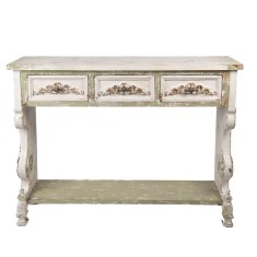 Consola lemn multicolor vintage 129x36x99 cm