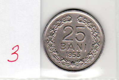 Romania 1953 25 bani ( 3 ) foto