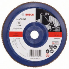 Disc de slefuire evantai X571, Best for Metal D=180mm G=40, drept - 3165140270809