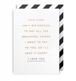 Felicitare - I love you | Lagom Design