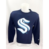 Seattle Kraken hanorac de bărbați Chrome Graphic Crew Sweatshirt Maritime Blue - M
