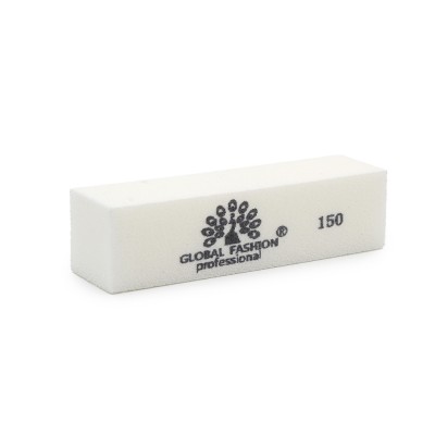 Buffer pentru unghii, granulatie 150, alb foto