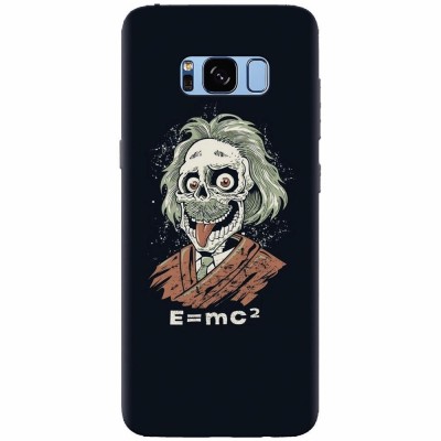 Husa silicon pentru Samsung S8 Plus, Albert Einstein Caricature foto