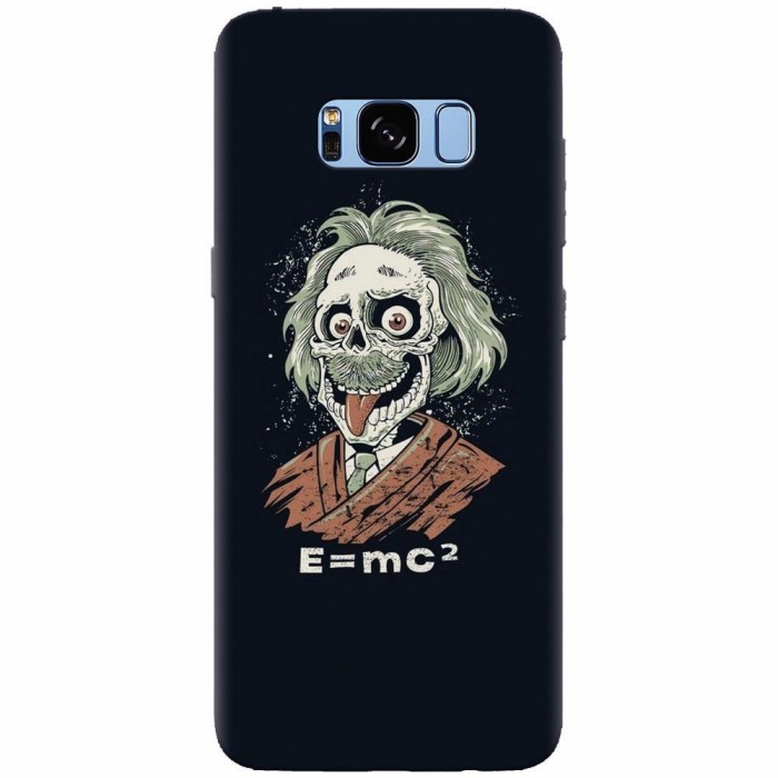 Husa silicon pentru Samsung S8 Plus, Albert Einstein Caricature