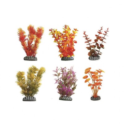 DECOR PENTRU ACVARIU PLANTA CUBA S MULTICOLOR FLAMINGO 9.2x3.8x9.5CM foto