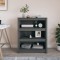 vidaXL Bibliotecă, gri, 80x35x97 cm, lemn masiv de pin 821681