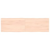 vidaXL Blat masă 140x40x(2-4) cm lemn stejar netratat contur organic