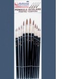 Pensule acuarela blister 12 bucati/set, nr. 0-10