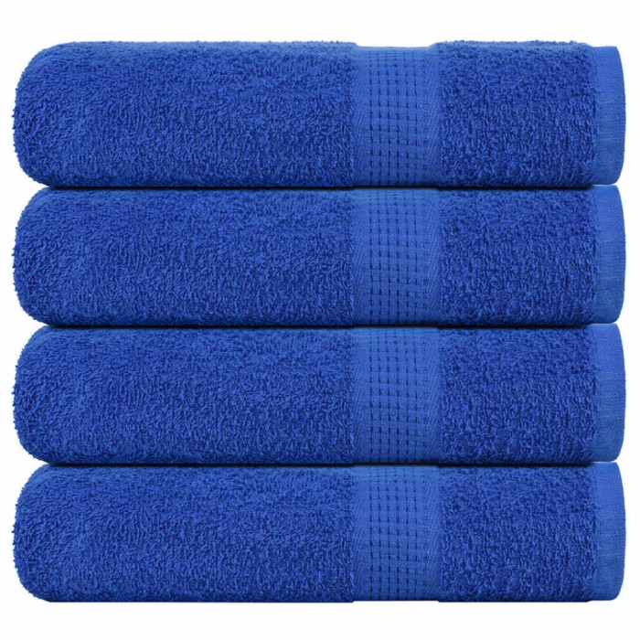 vidaXL Prosoape de duș 4 buc Albastru 70x140 cm 360 g/m&sup2; 100% bumbac