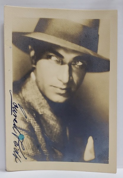 CONRAD VEIT (1893 -1943 ) ACTOR GERMANO - BRITANIC DE FILM , FOTOGRAFIE CU AUTOGRAF , PERIOADA INTERBELICA