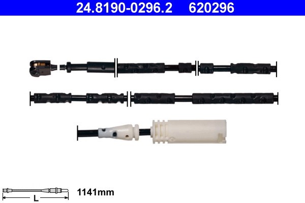 ATE 24.8190-0296.2 senzor de avertizare,uzura placute de frana