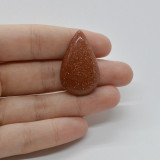 Cabochon goldstone maro 34x20x5mm c11