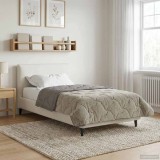 vidaXL Duvet de iarnă Patos Gri deschis 155 x 200 cm 42026315