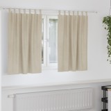 vidaXL Draperii opace cu agățătoare, 2 buc., crem, catifea