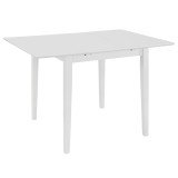 Cumpara ieftin Masa de bucatarie extensibila, alb, (80-120)x80x74 cm, MDF