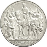 q704 GERMANIA 3 DREI MARK 1913 INFRANGEREA LUI NAPOLEON ARGINT 33mm 16,7g NECIRCULATA UNC CU LUCIU DE BATERE