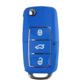 Carcasa Cheie Briceag VW 3 Butoane Albastru Design Nou, Aftermarket AutoProtect KeyCars