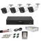 Sistem Supraveghere Analog Dahua cu 4 Camere 2MP Dual Light IR+WL 40m, Lentila 3.6mm, Audio, DVR 4 Canale, HDD 500GB, Accesorii Montaj SafetyGuard Sur