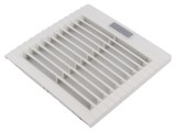 Grilă de protecţie IP55 pentru ventilatoare, RAL 7035, 150x150x37mm