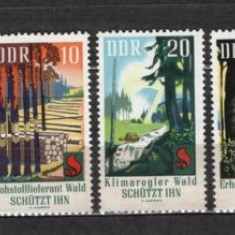 GERMANIA (DDR) 1969 – PROTEJAREA PADURII, serie nestampilata, DB26