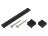 Manetă Aluminiu Negru Mat 30,5mm x 116mm x 15,5mm