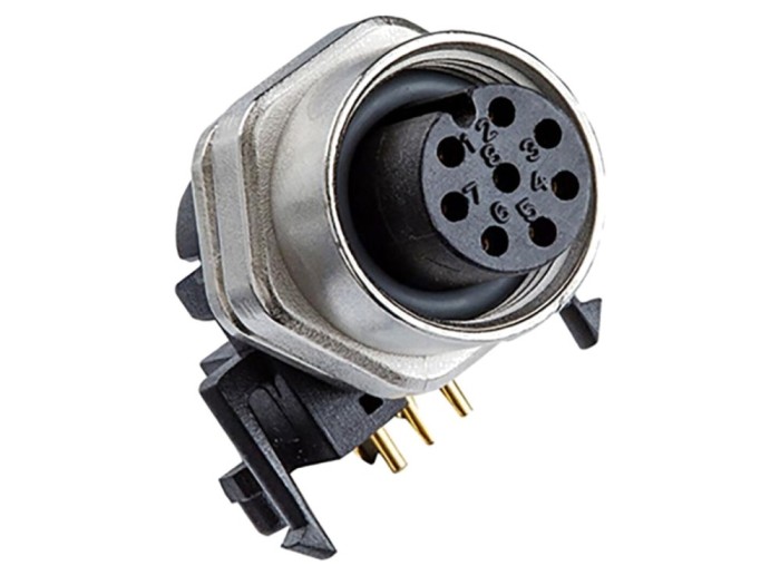 Conector M12 soclu mamă cod A - DeviceNet / CANopen