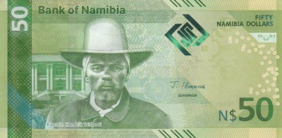 Bancnota Namibia 50 Dolari 2025 - PNew UNC ( vezi descriere ) foto