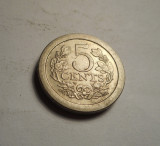 Olanda 5 Cents Centi 1909 AUNC UNC Rara, Europa