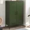 VidaXL Dulap &icirc;nalt, verde măsliniu, 68x39x113 cm, oțel 842968
