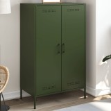 VidaXL Dulap &icirc;nalt, verde măsliniu, 68x39x113 cm, oțel