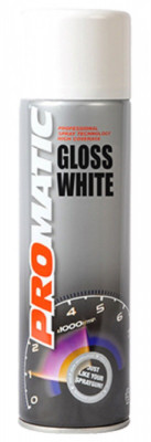 Spray Vopsea Promatic Gloss White, Alb, 500 ml foto