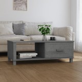 VidaXL Masă de cafea &bdquo;HAMAR&rdquo;, gri &icirc;nchis, 100x55x35 cm, lemn masiv pin 340454