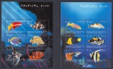 Cumpara ieftin Grenada Carriacou - Fauna Marina - PESTI TROPICALI - 2 Blocuri - MNH, Nestampilat