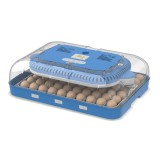 Incubator 70 oua cu alimentare duala (230V/12V), Reglaj automat temperatura, umiditate si intoarcerea automata a oualor, Electromures EM 3004 ProDesig