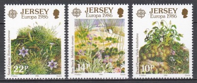 Jersey 1986 - EUROPA - Conservarea Naturii, MNH foto
