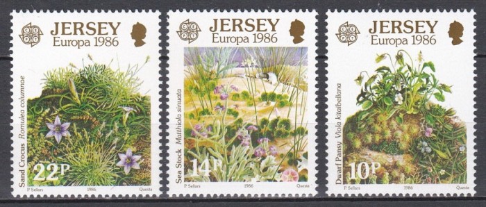 Jersey 1986 - EUROPA - Conservarea Naturii, MNH