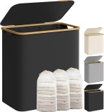 Cumpara ieftin Cos de rufe Negru Songmics 60x38.5x70.5 cm