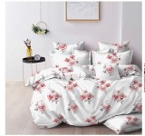 Cumpara ieftin Lenjerie pat dublu,bumbac finet,6 piese,cearceaf normal 220x240cm, cearceaf pilota 200x220cm, 2 fete de perna 50x70, 2 fete de perna 70x70-A1070