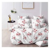 Lenjerie pat dublu,bumbac finet,6 piese,cearceaf normal 220x240cm, cearceaf pilota 200x220cm, 2 fete de perna 50x70, 2 fete de perna 70x70-A1070
