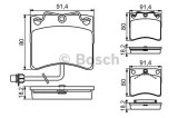 Set placute frana,frana disc VW TRANSPORTER IV bus (70XB, 70XC, 7DB, 7DW, 7DK) (1990 - 2003) BOSCH 0 986 494 041