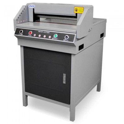Ghilotina electrica 450V, Aparat Pentru Taiat Hartie, Automat, Reglabil, Dimensiuni Diferite, Stand foto