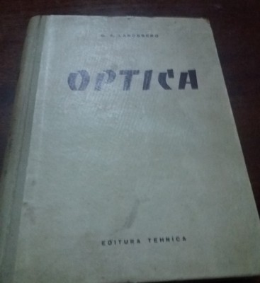 OPTICA - G. S. LANDSBERG, 1958 TD foto