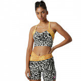 Sutiene New Balance Relentless Printed Crop Bra WB21176BKW negru