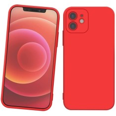 Husa Liquid soft touch compatibila cu Apple IPhone 12, Red - ALC&reg;
