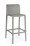 Cumpara ieftin Set 4 scaune bar polipropilena gri Chloris 48x44x102 cm